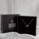Dây chuyền hoa 4 lá đen 8li (viền tấm) - ảnh 1