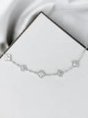 Lắc tay hoa 4 lá Silver Sakura - ảnh 3